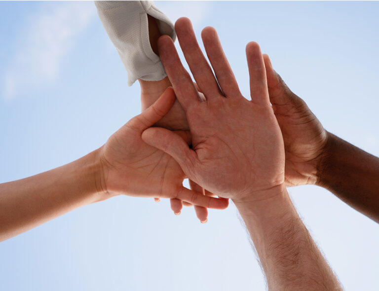 family hands agreement